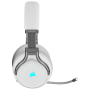 Fones de ouvido Corsair Virtuoso RGB Tiara 3,5 mm Jack USB tipo A Branco