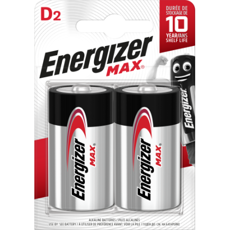 Energizer MAX – D Bateria alcalina de uso único
