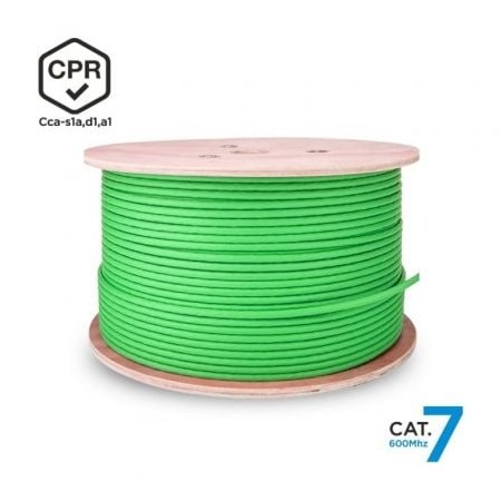 Carretel de Cabo RJ45 SFTP AWG23 LSZH CPR Cca Aisens A146-0667 Cat.7/ 305m/ Verde