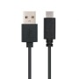 Cabo USB 2.0 Nanocable 10.01.2100/ USB Type-C Macho - USB Macho/ 0,5m/ Preto