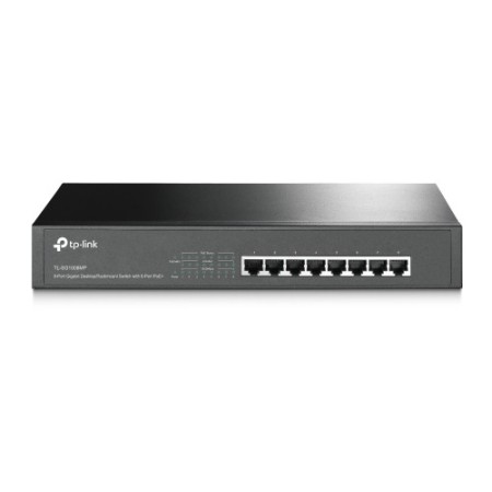 TP-LINK TL-SG1008MP Gigabit Ethernet não gerenciado (10/100/1000) Power over Ethernet (PoE) Preto