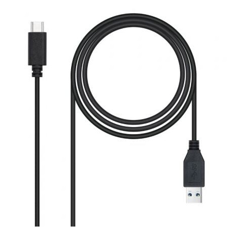 Cabo USB 3.1 Nanocable 10.01.4002/ USB Type-C Macho - USB Macho/ 2m/ Preto