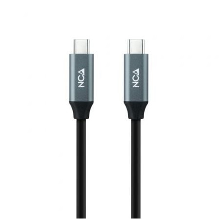 Cabo Nanocable USB 3.2 10.01.4301/ USB Type-C Macho - USB Type-C Macho/ 1m/ Cinza e Preto