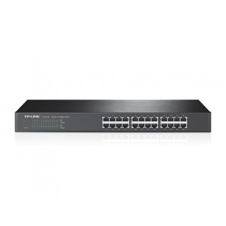 TP-LINK TL-SF1024 Fast Ethernet não gerenciado (10/100) Preto