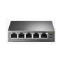 TP-LINK TL-SG1005P Gigabit Ethernet não gerenciado (10/100/1000) Power over Ethernet (PoE) Preto