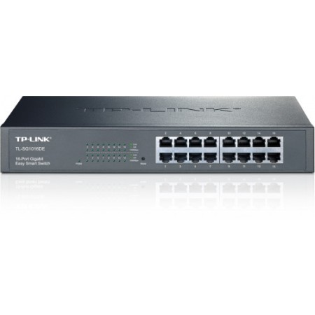 TP-LINK TL-SG1016DE Gerenciado L2 Gigabit Ethernet (10/100/1000) Preto