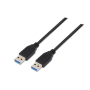 Cabo USB 3.0 Nanocable 10.01.1002-BK/ USB Macho - USB Macho/ 2m/ Preto