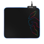 Mouse pad para jogos Krom Knout RGB preto