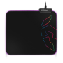 Mouse pad para jogos Krom Knout RGB preto