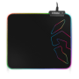 Mouse pad para jogos Krom Knout RGB preto