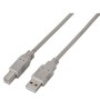 Impressora a cabo USB 2.0 Aisens A101-0002/ USB macho - USB macho/ 1,8 m/ bege