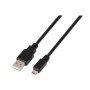Cabo USB 2.0 Aisens A101-0028/ USB macho - MicroUSB macho/ 1,8 m/ preto