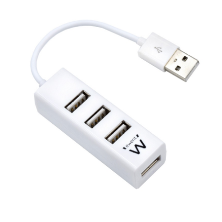 Ewent EW1122 hub de interface USB 2.0 branco