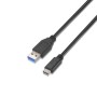 Cabo USB 3.1 Aisens A107-0060/ USB Type-C Macho - USB Macho/ 1m/ Preto