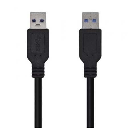 Cabo USB 3.0 Aisens A105-0448/ USB Macho - USB Macho/ 3m/ Preto