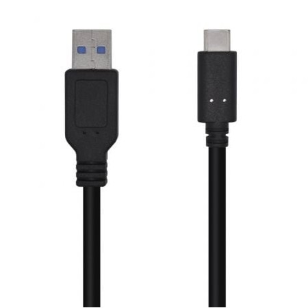 Cabo USB 3.1 Aisens A107-0450/ USB tipo C macho - USB macho/ 1,5 m/ preto