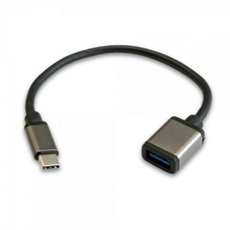 3GO C136 Cabo USB 2.0/ USB Tipo-C Macho - USB Fêmea/ 20cm/ Preto
