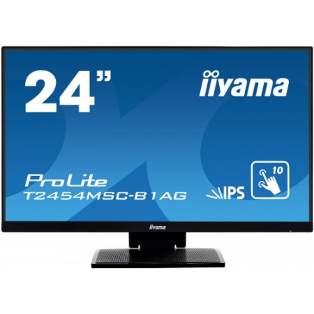 iiyama ProLite T2454MSC-B1AG monitor touchscreen 60,5 cm (23,8") 1920 x 1080 pixels Preto Multitoque Multiusuário