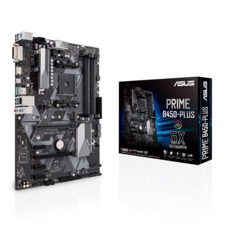 ASUS PRIME B450-PLUS AMD B450 Soquete AM4 ATX