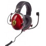 Thrustmaster Novo! Fone de ouvido T.Racing Scuderia Ferrari Edition Faixa de cabeça 3,5 mm Jack Black, Red