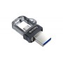 Unidade flash USB Sandisk Ultra Dual m3.0 32 GB USB Tipo A / Micro-USB 3.2 Gen 1 (3.1 Gen 1) Preto, Prata, Transparente