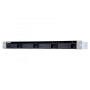 Rack Ethernet QNAP TS-431XeU Alpine AL-314 (1U) preto, aço inoxidável NAS