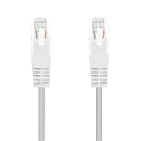 Cabo de Rede RJ45 UTP Nanocable 10.20.0402-W Cat.6/ 2m/ Branco