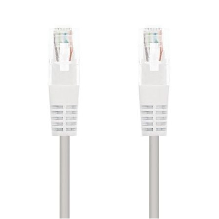 Cabo de Rede RJ45 UTP Nanocable 10.20.0403-W Cat.6/ 3m/ Branco