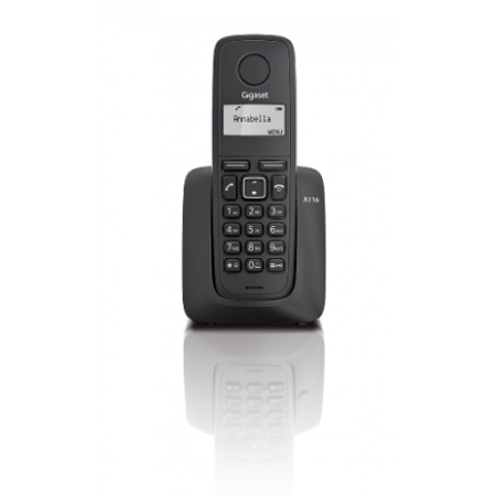 Gigaset A116 DECT telefone identificador de chamadas preto