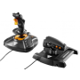 Thrustmaster T-16000M FCS Hotas preto, laranja joystick USB analógico/digital MAC, PC