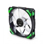 Ventilador da caixa do computador NOX H-Fan LED 12 cm preto, verde, branco