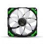 Ventilador da caixa do computador NOX H-Fan LED 12 cm preto, verde, branco