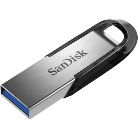 Unidade flash USB SanDisk ULTRA FLAIR 64 GB USB tipo A 3.0 preto, prata