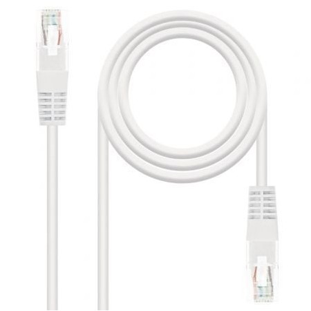 Cabo de Rede RJ45 UTP Nanocable 10.20.0400-L30 Cat.6/ 30cm/ Branco