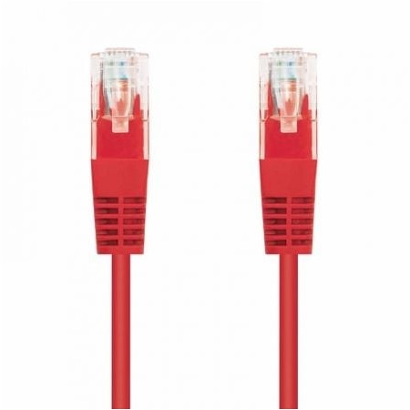 Cabo de Rede RJ45 UTP Nanocable 10.20.0400-R Cat.6/ 50cm/ Vermelho