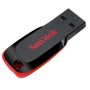 Unidade flash USB Sandisk Cruzer Blade 128 GB USB tipo A 2.0 preto, vermelho