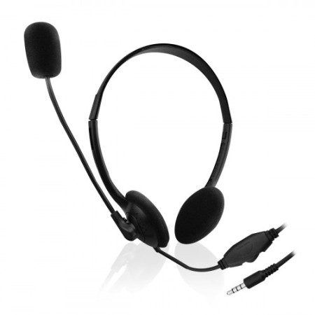 Ewent EW3567 headset e capacete Headphones Headband Preto