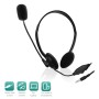 Ewent EW3567 headset e capacete Headphones Headband Preto