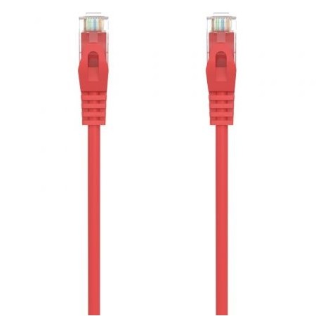 Cabo de Rede RJ45 AWG24 UTP Aisens A145-0557 Cat.6A/ LSZH/ 30cm/ Vermelho