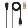 Cabo HDMI 2.0 4K Nanocable 10.15.3600/ HDMI Macho - HDMI Macho/ 0,5m/ Certificado/ Preto