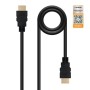 Cabo HDMI 2.0 4K Nanocable 10.15.3601-L150/ HDMI Macho - HDMI Macho/ 1,5m/ Certificado/ Preto