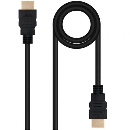 Cabo HDMI 2.0 4K Nanocable 10.15.3800/ HDMI Macho - HDMI Macho/ 50cm/ Preto