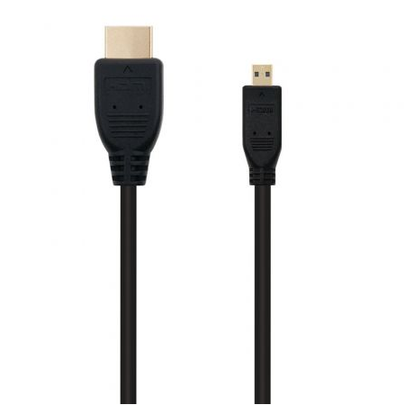 Cabo Micro HDMI Nanocable 10.15.3501/ HDMI Macho - Micro HDMI Macho/ 0,8m/ Preto