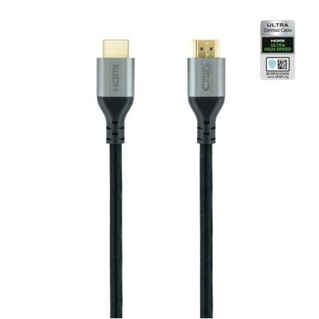 Cabo HDMI 2.1 Nanocable 8K 10.15.8102/ HDMI Macho - HDMI Macho/ 2m/ Certificado/ Preto