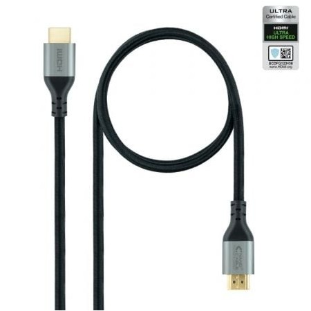 Cabo HDMI 2.1 Nanocable 8K 10.15.8103/ HDMI Macho - HDMI Macho/ 3m/ Certificado/ Preto