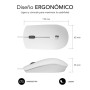 SUBBLIM Silent Business Mouse com cabo USB 1200 DPI Branco