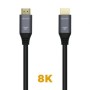 Cabo HDMI 2.1 8K Aisens A150-0425/ HDMI Macho - HDMI Macho/ 0,5m/ Cinza Preto