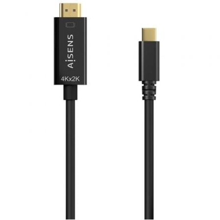 Cabo Conversor HDMI 4K Aisens A109-0623/ USB Type-C Macho - HDMI Macho/ 80cm/ Preto