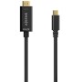 Cabo Conversor HDMI 4K Aisens A109-0623/ USB Type-C Macho - HDMI Macho/ 80cm/ Preto