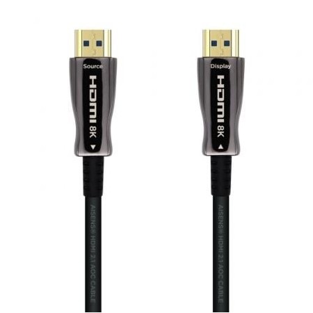 Cabo HDMI 2.1 AOC 8K Aisens A153-0515/ HDMI Macho - HDMI Macho/ 10m/ Preto